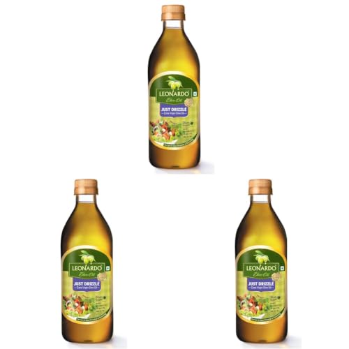 Image of Leonardo Extra Virgin Olive Oil, 1L Bottle | Premium Cold Pressed | From Italy | Made With 150+ Years of Expertise | Cholesterol & Trans Fat-Free, Rich In Antioxidants | High MUFA | Perfect For Salads, Breads, Pizza, Pasta & Grilling.