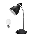 LINNMON Table Lamp, Small Desk Lamp with Flexible Gooseneck, Adjustable Study Lamp with ON/Off Switch, Nightstand Lamp for Dorm Room, Bedroom, Classroom, College