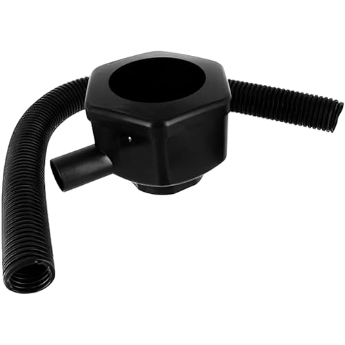 AXXTAN Water Butt Diverter Kit Black Easy Connect Downpipe to Water Butt Rainwater Collector Plastic Hose Diverter Fits Round and Square Downpipes for Garden Water Harvesting System