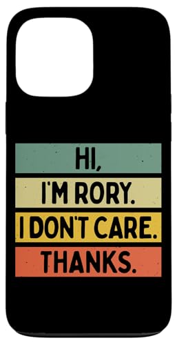 Hi I'm Rory I Don't Care Thanks �ʔ�����������p �X�}�z�P�[�X iPhone 13 Pro Max �p