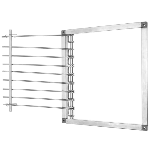 GLEAVI Puerta Automática Metálica para Palomas de 29 CM Entrada para Gallinero y Palomar Puerta de Carreras para Pájaros Suministro para Jaulas de Palomas