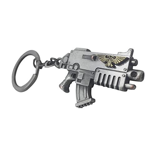 Abystyle Warhammer 40K Bolter Rifle 3D Metal Keychain 2" X 1.2" X .5" Accessories Tabletop Board Game Videogame Gift (Bolster 3D) #TOP2