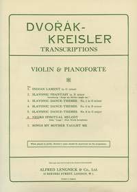 Largo from "New World Symphony": Dvorák-Kreisler Transcriptions. op. 95. violin and piano.