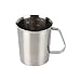 Kitchnexus Edelstahl Messbecher, Milchkännchen Messkanne für Küche Kaffee Latte Cappuccino- Milk Pitcher 500ml