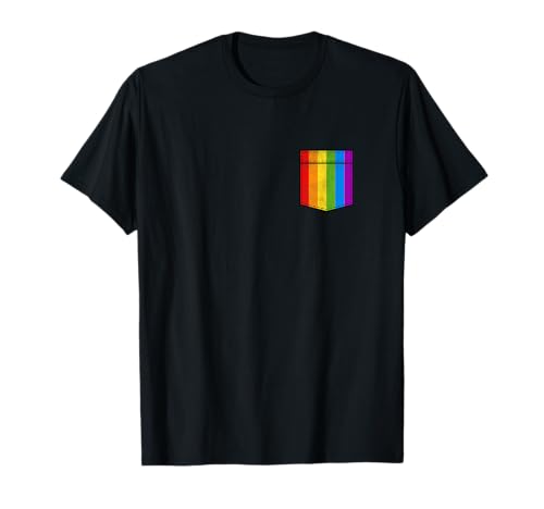 Camicia da tasca arcobaleno Gay Pride LGBT Pride Maglietta