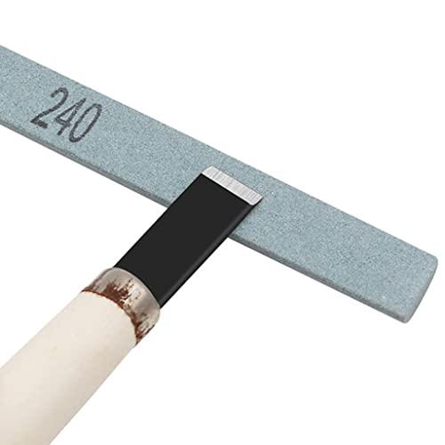 MinnowXY Tragbarer Messer-Schleifstein, halbrund, Ölstein für Messer, Schleifwerkzeuge, Diamantpolieren, Leder, Grün, Carbon-Schleifstein