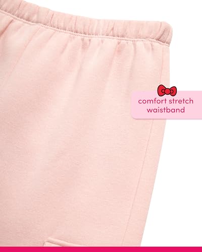 Image of Hello Kitty Girls Pants Set - 2 Piece Girls Sweatshirt Hoodie and Cargo Sweatpants Matching Set with Pockets (2T-12)