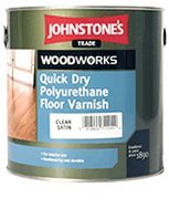 Johnstones Trade Quick Drying Floor Varnish - Clear Satin - 2.5L