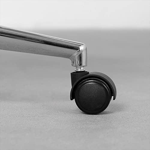 CADEIRA ESTEIRINHA ALTA CORINO BRANCA BASE RODIZIO