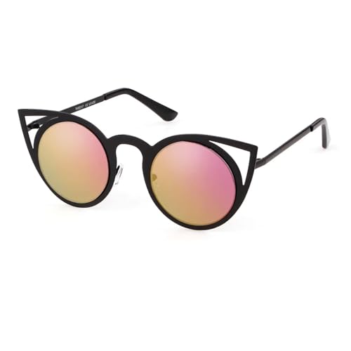 Lunettes de soleil haut de gamme en métal pour femme aux finitions vintage
