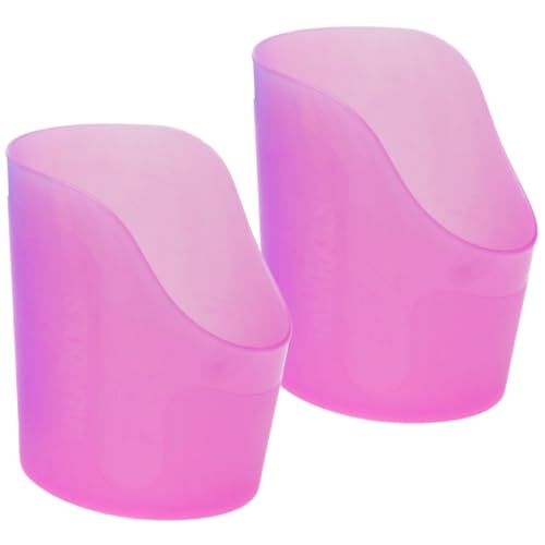 Image of TalkTools Cut Out Cups for Special Needs - Glass Set for Physical Therapy, Recovery and Rehabilitation | Motor and Coordination Support | Easy Drink Therapy Cups for Elderly - 1.5 Oz Pink (2 Pk)