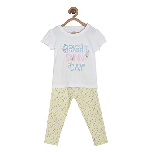 Image of miniklub Baby Round Neck Short Sleeve Knitted Cotton Clothing Set, Pack of 2 (Multi Color)