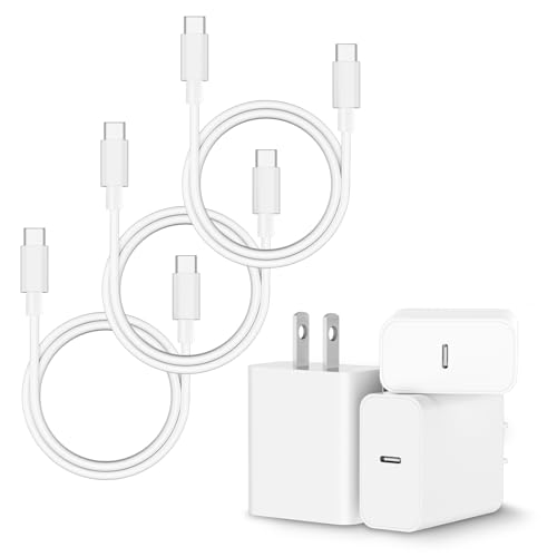 Belcompany for iPhone 15 Fast Charger MFi Certified 3 Pack 20W iPhone Charger Fast Charging Plug Block and 6FT USB C to USB C Cable for iPhone 15/15 Pro/15 Pro Max/15 Plus/iPad Pro and More