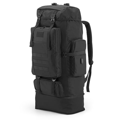 Nayubo ​​100L Hiking Backpack Tactical Military Molle Rucksack with USB