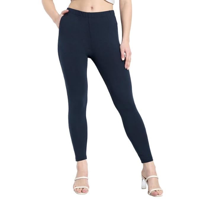 Pocket Legging for Womans and Girls/Women's Cotton Leggings | Soft, Stretchable & Comfortable, Perfect for Casual, Gym, Yoga Finest Fabric(Navy Blue)-picture-50