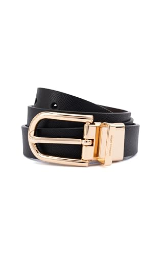 Michael Kors Womens 1 Inch Reversible to Saffiano Leather Belt