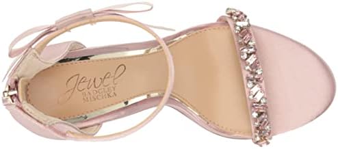 Jewel Badgley Mischka Women's Daley Heeled Sandal, Pale Pink, 10 | Image 4