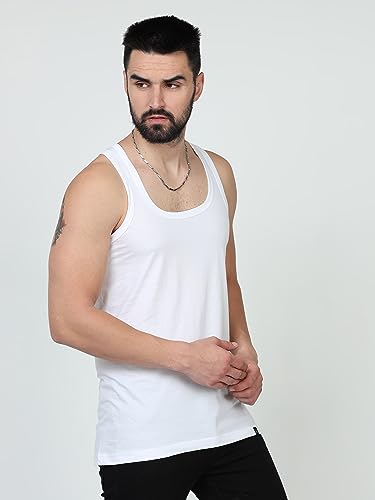 Image of JUARI BE A GENTLEMAN Men's Cotton Super Combed Breathable Vest for Men (Black)