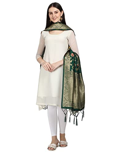 Image of DEVANGI Women's Floral Silk Blend Dupatta