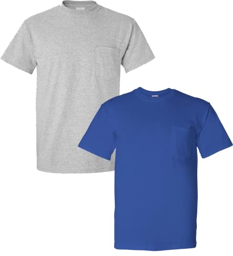 Image of Gildan Adult Ultra Cotton T-Shirt with Pocket, Style G2300, 2-Pack