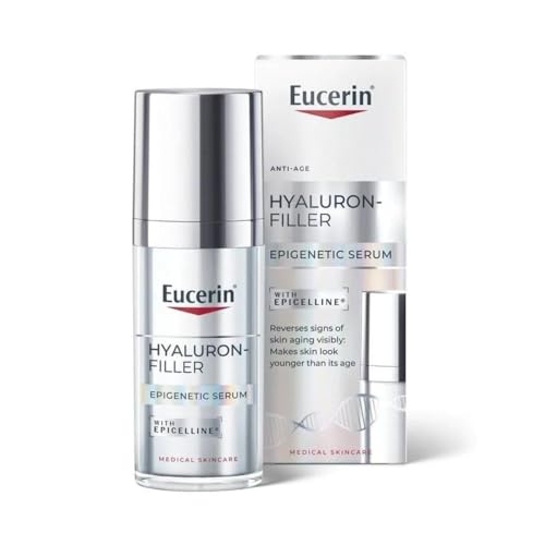 Eucerin Hyaluron-Filler Epigenetic Serum (30 ml), sérum antiedad que corrige los 10 signos del envejecimiento, con Ácido Hialurónico y Epicelline para un aspecto más joven que tu edad real