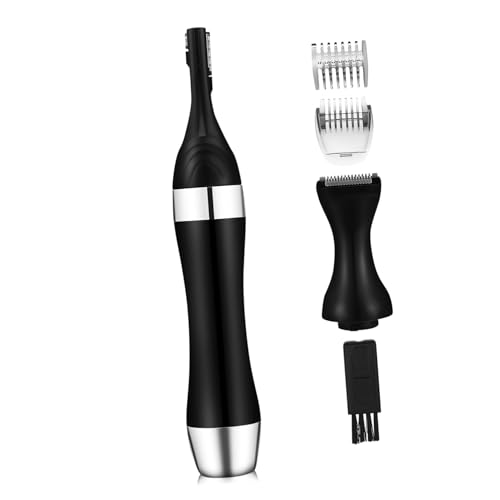 WOFASHPURET 1Set Electric Eyebrow Trimmer for Men Portable Facial Hair Remover with Replaceable Heads Ergonomic Grip Efficient Safe Eyebrow Shaper for Quick Grooming