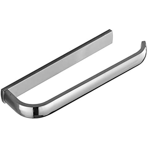 Wellsum Wall Mounted Silver Chrome Brass Towel Bar Towel Holder Towel Shelf for Bathroom Kitchen 30 cm Cover