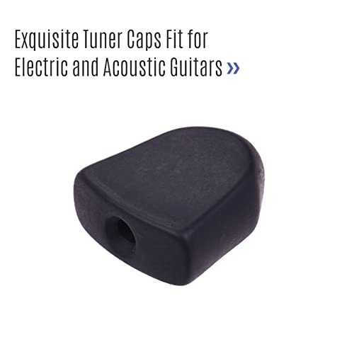 Afinação de guitarra 6 Pcs. Tuning Peg Caps Polido Tuner Botão Botão Cap String Botão De Botão Para
