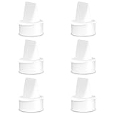 6PC Duckbill Valves Compatible with Lansinoh Pumps Parts and Hand Pump, Replacement to Lansinoh Signature Pro Smartpump Manual Pump, for lansinoh Breast Pumps Duckbill Valves Parts
