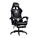 Nian Silla Gamer Ergonomica con Reposa Pies Pro Altura Ajustable para Gaming y PC (Negro)