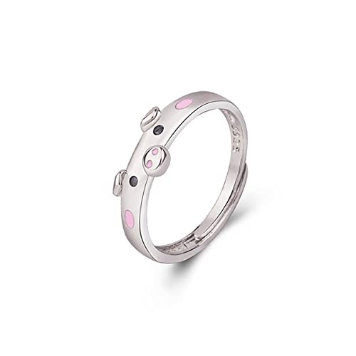 24 JOYAS Anillo Cerdito Rosa de la Suerte ajustable; Amuleto para mujer y regalo simpático Cover