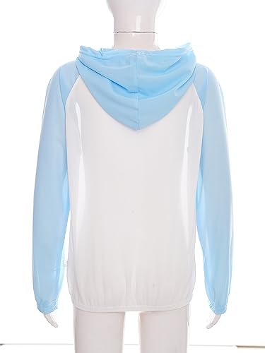 Toddler Girls Boys Zip Up Athletic Hoodies UPF50+ Long Sleeve Hooded Jacket Sun Protection Cooling Shirt Outerwear4