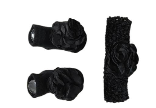 Soft Cotton Booties & Matching Hairband Set for Baby Girls (0?12 Months)|PRA-P342-0-3 Months-image-37