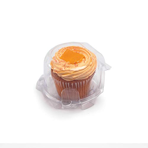 good natured Classic Cupcake & Muffin Package, Pack of 300 â€“ 99% Plant-Based Clear Cupcake Containers with Lids â€“ 3 Inch Single Cupcake Boxes - BPA-Free Packaging