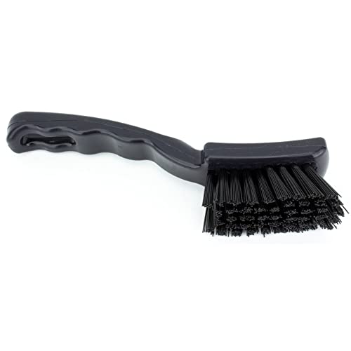 Image of SPARTA 41395EC03 Plastic Scrub Brush, Detail Brush, Kitchen Brush with Hanging Hole for Cleaning, 7 Inches, Black, (Pack of 6)