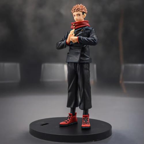 Image of FUNFOB Yuji Itadori Action Figure Height-17cm Collectible PVC Multicolour | Yuji- Hand Sign