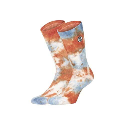 [ X ] CAPSLAB Dragon Ball Z Men's Socks, 1 Pair of High Tie & Dye Socks, Comfortable and Soft, Blue, 43-46