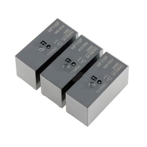 Relais HF115F 12V commutation stable 8A pour carte électronique et domotique