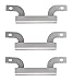 Bigbox 7 9/16 inch Grill Carryover Crossover Tubes for Brinkmann Grill Replacement Parts 810-2410-S, 810-4580-S, Stainless Steel Crossover Channels for Brinkmann, Members Mark Grill (3-Pack)