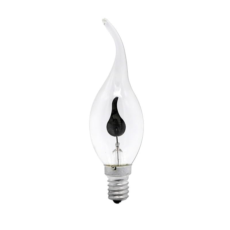 YSJX Lighting, 20 pezzi LED Home Lampadina a candela Vintage Edison E14 / E27 3W AC220V Lampadina a lume di candela Lampadina a fiamma(E14 Long tail)