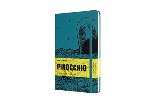 Moleskine Limited Edition Pinocchio Notebook, Large, Ruled, the Dogfish, Hard Cover 5 X 8.25, Green, LEPIQP060B