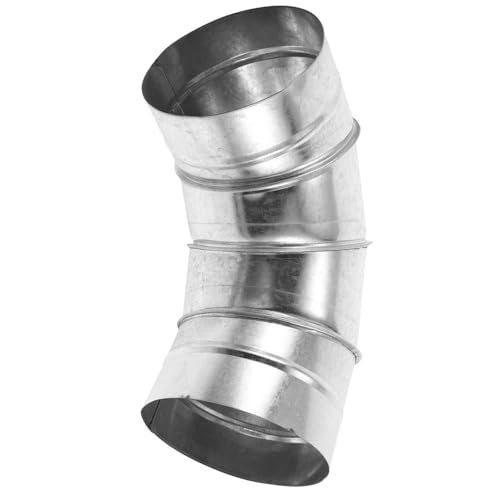 Coude de cheminée 90° fer galvanisé 150 mm évacuation hotte poêle