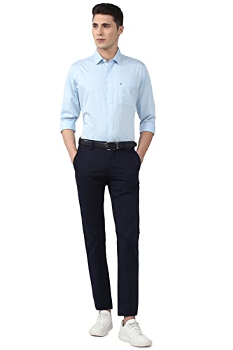 Image of Van Heusen Solid Casual Shirt for Men| Premium Cotton| Full Sleeves| Regular Fit |Breathable Fabric |