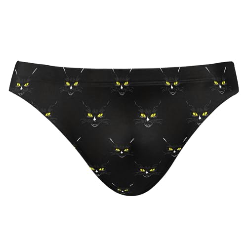 Cute Black Cat Swim Briefs for Men Swimsuit Bikini Swimwear XXXL B0404913
