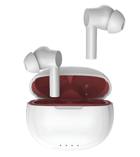 Image of Buds Z2 Gaming Earbuds with Active Gaming Mode, 42 Hours Playtime, Bluetooth 5.3 + ENC, 13mm HD BASS Drivers, IPX5 Sweat-Proof,Built-in Mic for Android & iOS (White)