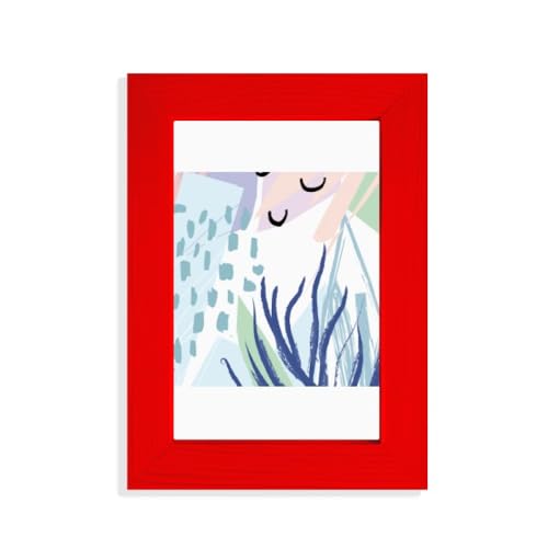 Peinture abstraite de la mer avec cadre photo rouge pour sublimer vos murs