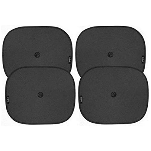 Kingsway Sticky Sun Shade for Car Window, Suitable for Maruti Suzuki A Star, Model Year : 2008 – 2013, Color : Black Cotton Fabric, Set of 4 Piece
