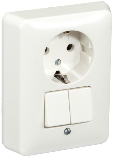 Preisvergleich Produktbild Gira 017503 Serienschalter / Steckdose volle Platte Reinweiß glänzend