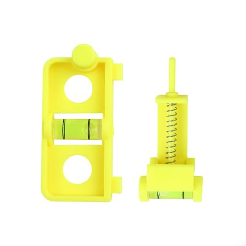 Kit livella per arco con livella a freccia per accordatura e montaggio precisi, set da 2 pezzi con funzione di livello, design compatto per composto (giallo)