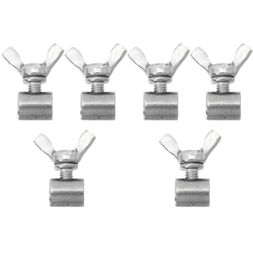 MUCKLILY 6pcs Wire Rope Clamp Heavy Duty Cable Clip Stainless Steel Fastener for Grounding Wire Cable Fasteners